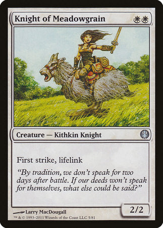 Knight of Meadowgrain [Duel Decks: Knights vs. Dragons] | Cracking-Singles
