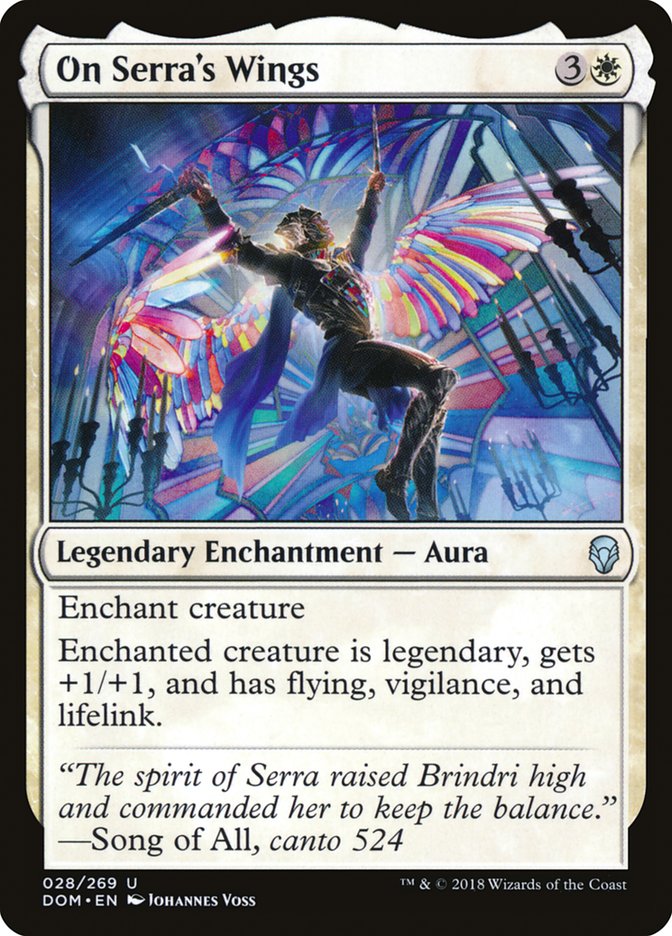 On Serra's Wings [Dominaria] | Cracking-Singles