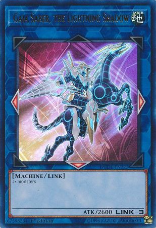 Gaia Saber, the Lightning Shadow [DUDE-EN022] Ultra Rare | Cracking-Singles