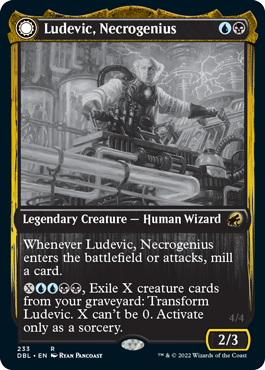 Ludevic, Necrogenius // Olag, Ludevic's Hubris [Innistrad: Double Feature] | Cracking-Singles