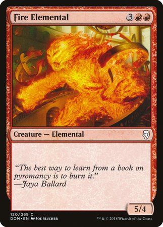 Fire Elemental [Dominaria] | Cracking-Singles