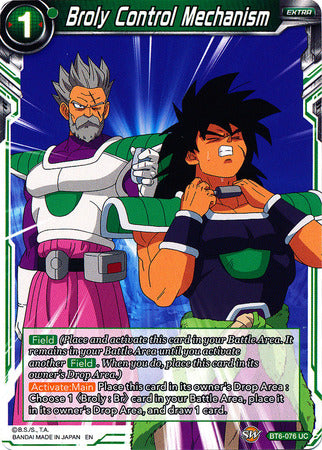 Broly Control Mechanism [BT6-076] | Cracking-Singles