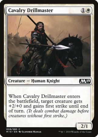 Cavalry Drillmaster [Core Set 2019] | Cracking-Singles