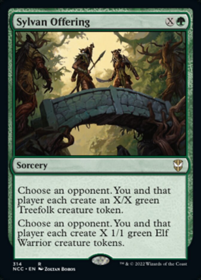 Sylvan Offering [Streets of New Capenna Commander] | Cracking-Singles