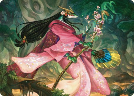 Sakiko, Mother of Summer Art Card [Commander Masters Art Series] | Cracking-Singles