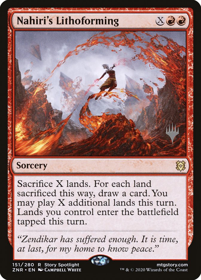 Nahiri's Lithoforming (Promo Pack) [Zendikar Rising Promos] | Cracking-Singles