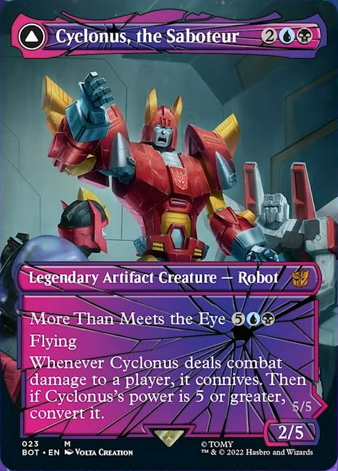 Cyclonus, the Saboteur // Cyclonus, Cybertronian Fighter (Shattered Glass) [Transformers] | Cracking-Singles