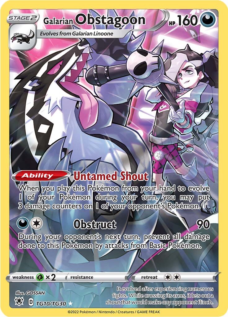 Galarian Obstagoon (TG10/TG30) [Sword & Shield: Astral Radiance] | Cracking-Singles