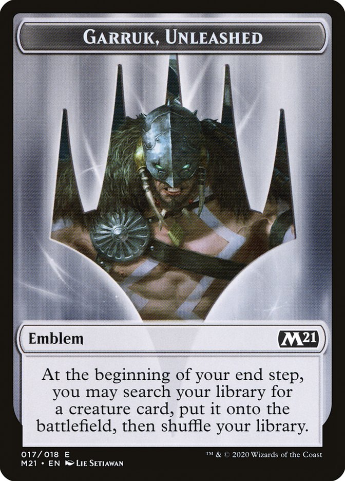 Emblem - Garruk, Unleashed [Core Set 2021] | Cracking-Singles