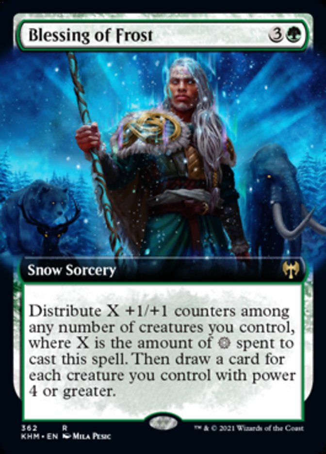 Blessing of Frost (Extended Art) [Kaldheim] | Cracking-Singles
