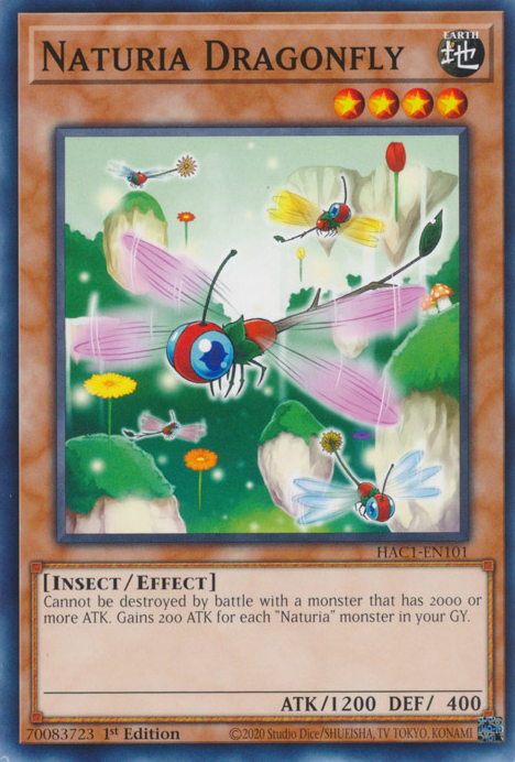 Naturia Dragonfly [HAC1-EN101] Common | Cracking-Singles