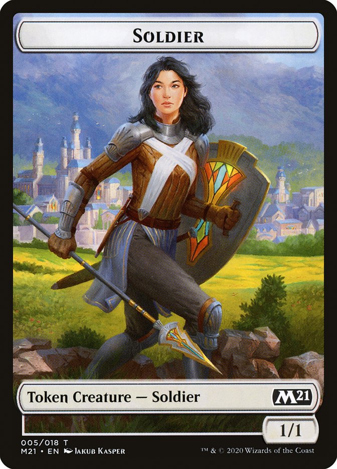 Soldier Token [Core Set 2021] | Cracking-Singles
