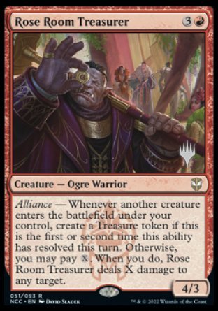Rose Room Treasurer (Promo Pack) [Streets of New Capenna Commander Promos] | Cracking-Singles
