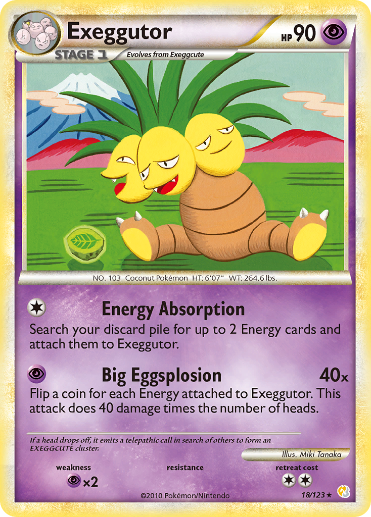 Exeggutor (18/123) [HeartGold & SoulSilver: Base Set] | Cracking-Singles