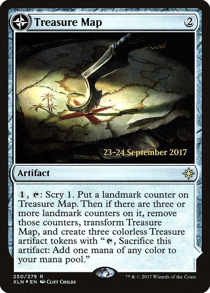 Treasure Map // Treasure Cove  [Ixalan Prerelease Promos] | Cracking-Singles