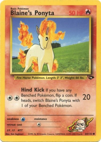 Blaine's Ponyta (64/132) [Gym Challenge Unlimited] | Cracking-Singles