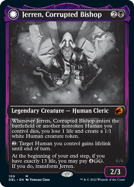 Jerren, Corrupted Bishop // Ormendahl, the Corrupted [Innistrad: Double Feature] | Cracking-Singles