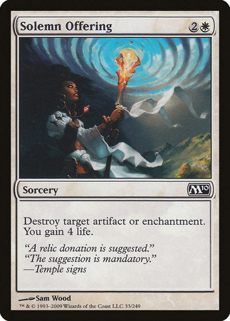 Solemn Offering [Magic 2010] | Cracking-Singles