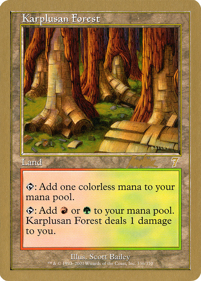 Karplusan Forest (Brian Kibler) [World Championship Decks 2002] | Cracking-Singles
