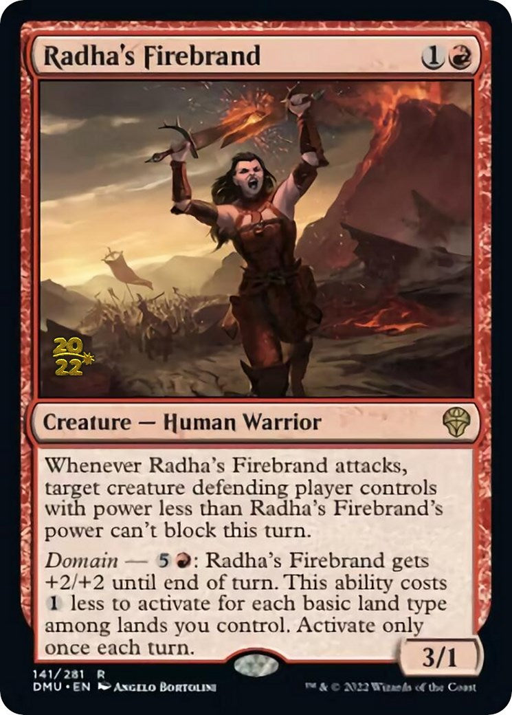 Radha's Firebrand [Dominaria United Prerelease Promos] | Cracking-Singles