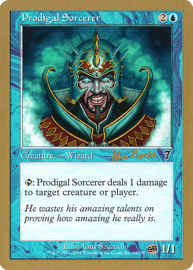 Prodigal Sorcerer - 2001 Alex Borteh (7ED) (SB) [World Championship Decks] | Cracking-Singles