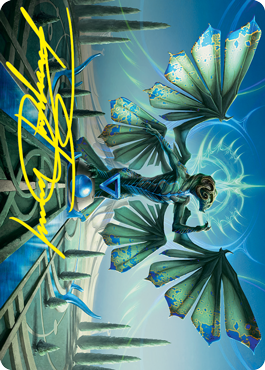 Tanazir Quandrix Art Card (Gold-Stamped Signature) [Strixhaven: School of Mages Art Series] | Cracking-Singles