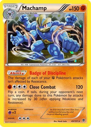 Machamp (49/101) (Cosmos Holo) [Black & White: Plasma Blast] | Cracking-Singles