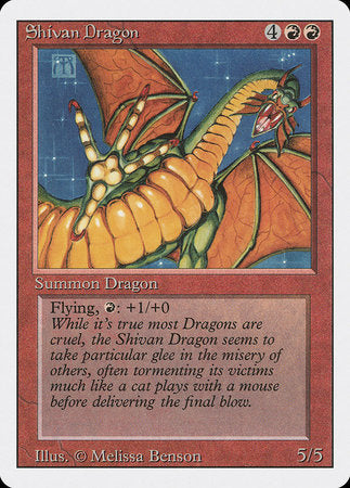 Shivan Dragon [Revised Edition] | Cracking-Singles