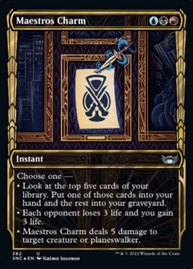 Maestros Charm (Showcase Golden Age Gilded Foil) [Streets of New Capenna] | Cracking-Singles