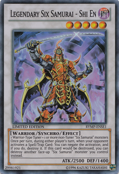 Legendary Six Samurai - Shi En [RYMP-ENSE1] Super Rare | Cracking-Singles