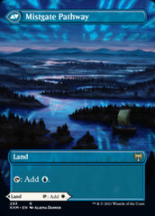 Hengegate Pathway // Mistgate Pathway (Borderless Alternate Art) [Kaldheim] | Cracking-Singles