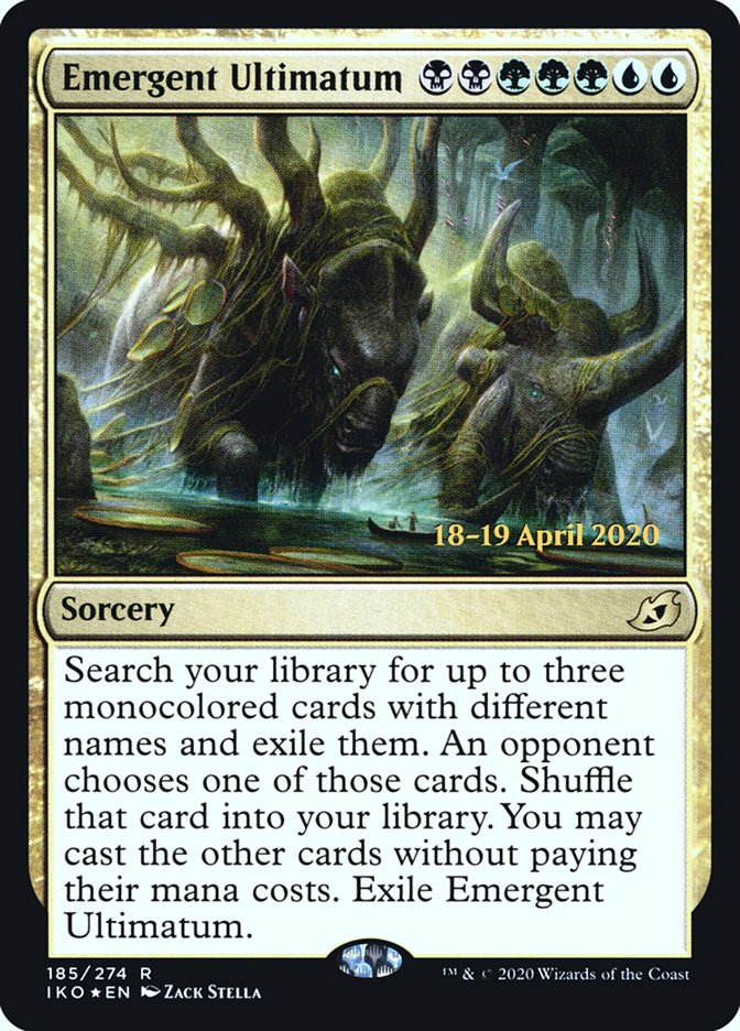 Emergent Ultimatum  [Ikoria: Lair of Behemoths Prerelease Promos] | Cracking-Singles