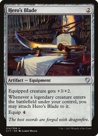 Hero's Blade [Commander 2017] | Cracking-Singles