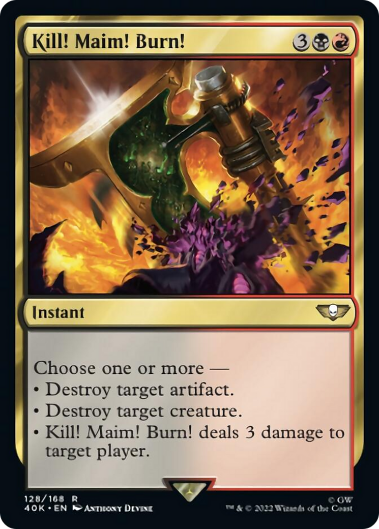 Kill! Maim! Burn! (Surge Foil) [Universes Beyond: Warhammer 40,000] | Cracking-Singles