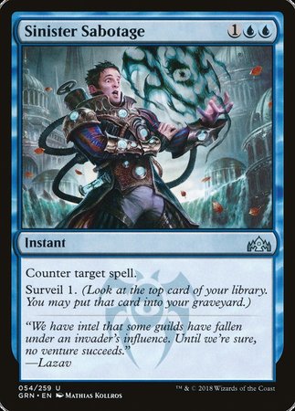 Sinister Sabotage [Guilds of Ravnica] | Cracking-Singles