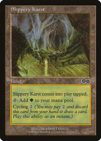 Slippery Karst [Urza's Saga] | Cracking-Singles