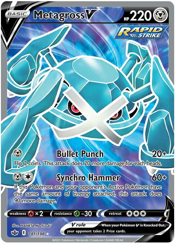 Metagross V (181/198) [Sword & Shield: Chilling Reign] | Cracking-Singles