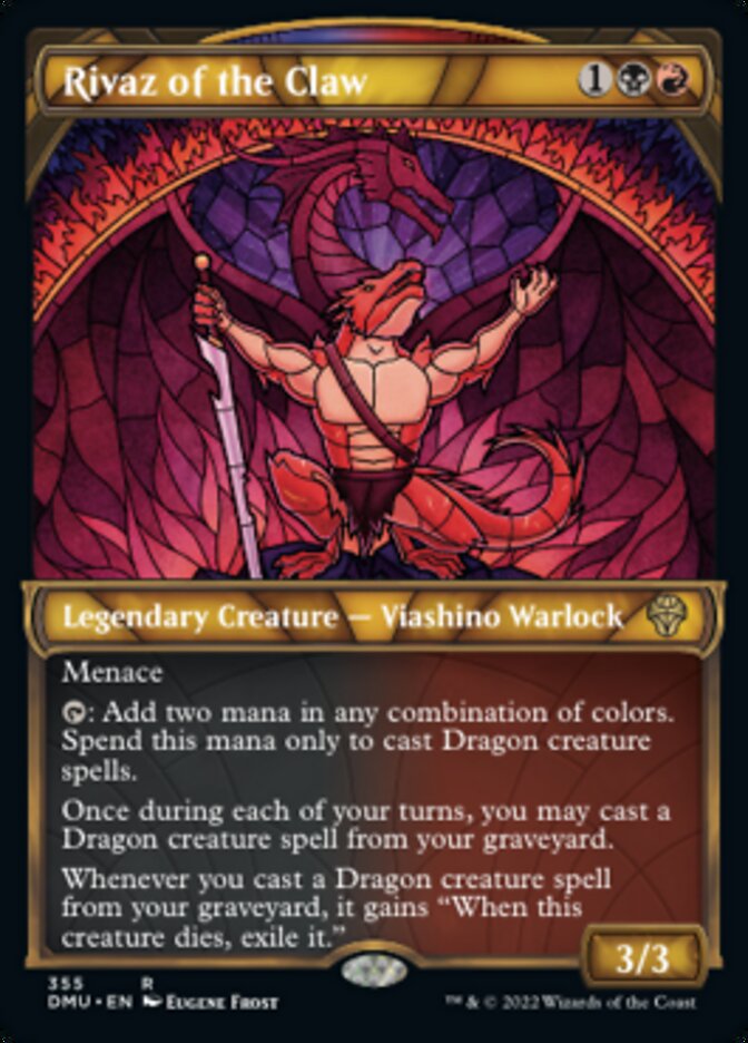 Rivaz of the Claw (Showcase Textured) [Dominaria United] | Cracking-Singles