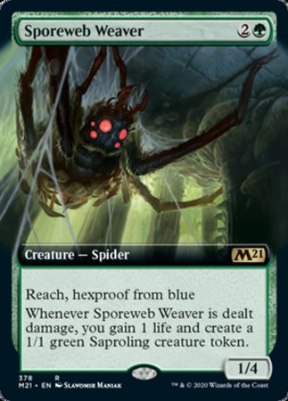 Sporeweb Weaver (Extended Art) [Core Set 2021] | Cracking-Singles