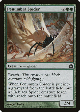 Penumbra Spider [Commander 2011] | Cracking-Singles