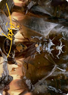 Ormendahl, the Corrupter Art Card (Gold-Stamped Signature) [Innistrad: Midnight Hunt Art Series] | Cracking-Singles
