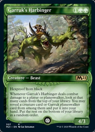 Garruk's Harbinger (Showcase) [Core Set 2021] | Cracking-Singles
