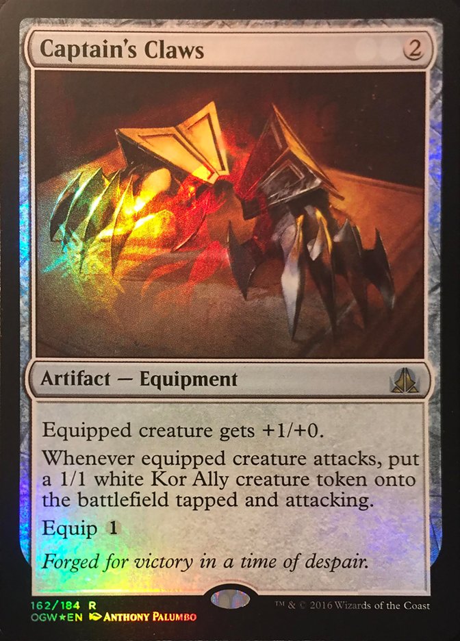 Captain's Claws (Standard Showdown Misprint) [Oath of the Gatewatch Promos] | Cracking-Singles
