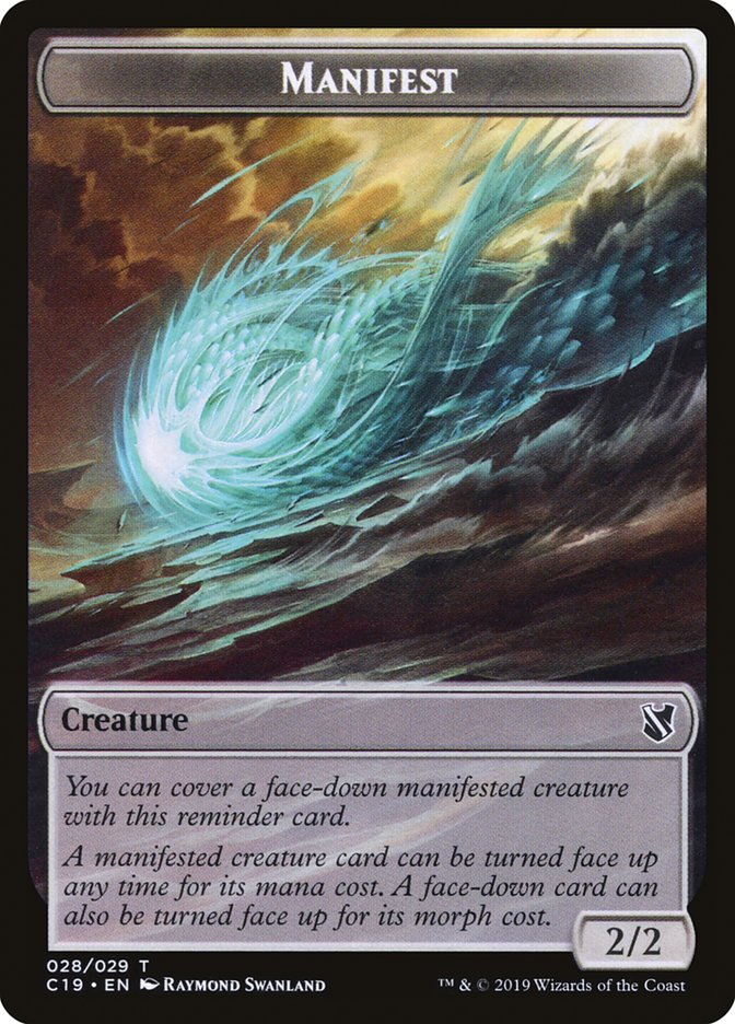 Manifest [Commander 2019 Tokens] | Cracking-Singles
