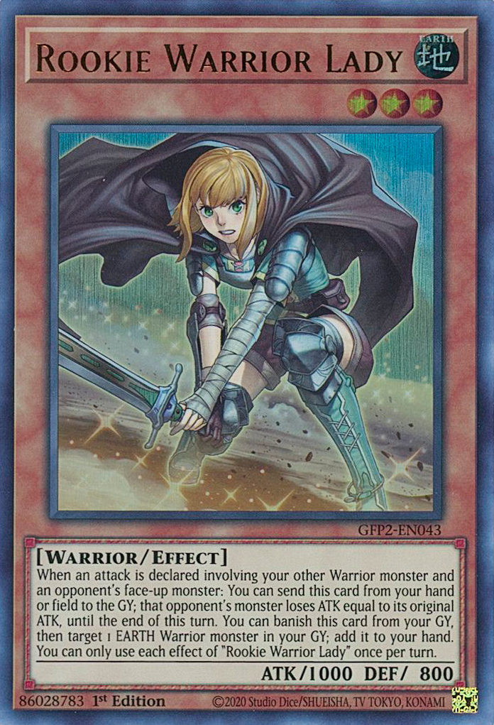Rookie Warrior Lady [GFP2-EN043] Ultra Rare | Cracking-Singles