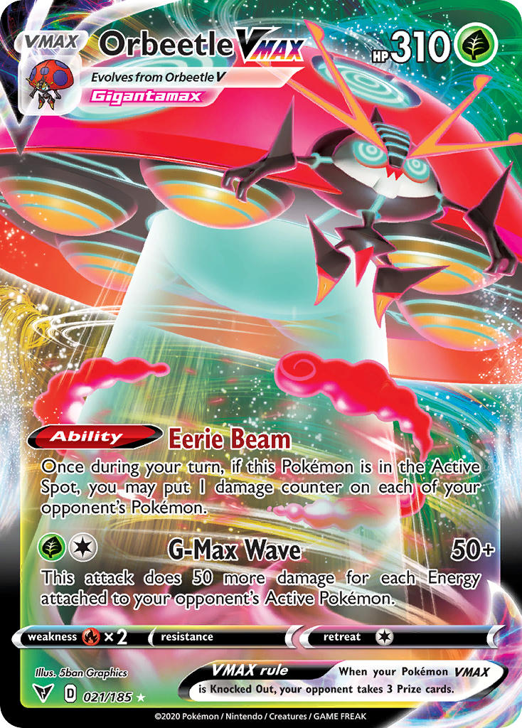 Orbeetle VMAX (021/185) [Sword & Shield: Vivid Voltage] | Cracking-Singles