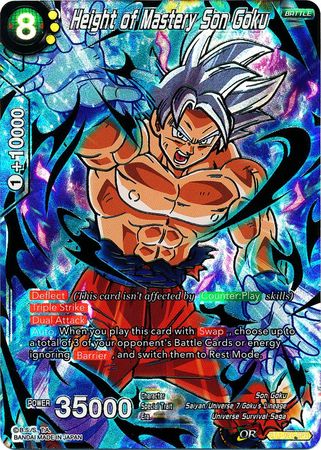 Height of Mastery Son Goku (SPR) [BT4-075] | Cracking-Singles