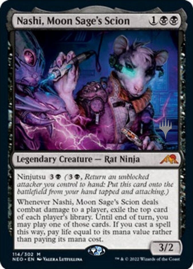 Nashi, Moon Sage's Scion (Promo Pack) [Kamigawa: Neon Dynasty Promos] | Cracking-Singles