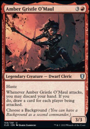 Amber Gristle O'Maul [Commander Legends: Battle for Baldur's Gate] | Cracking-Singles