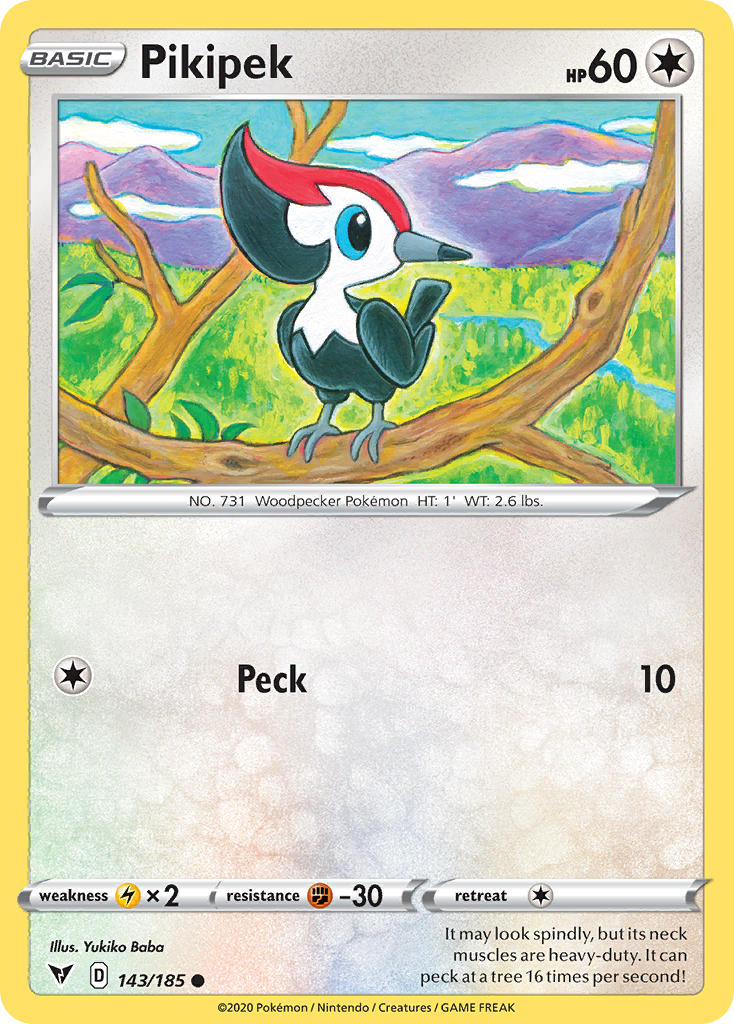 Pikipek (143/185) [Sword & Shield: Vivid Voltage] | Cracking-Singles